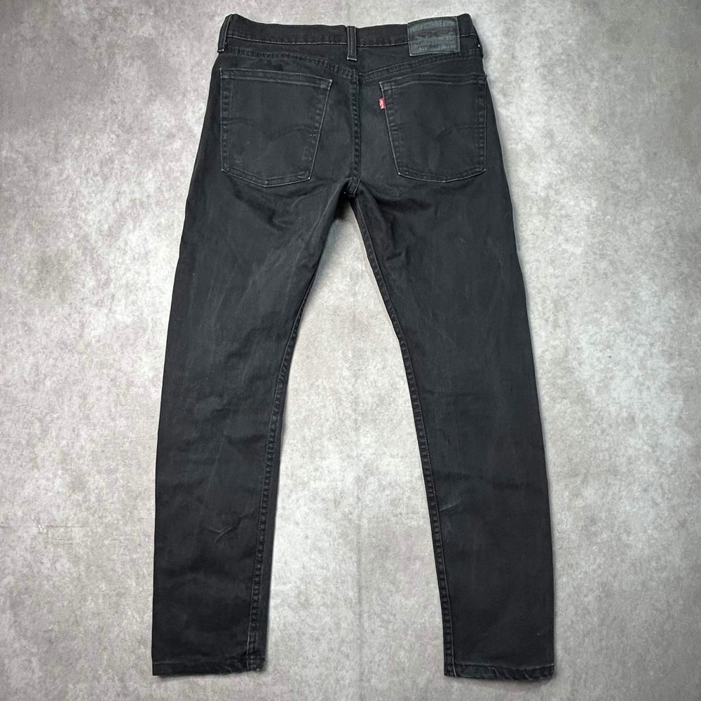 Levis 510 Skinny Jeans Mens 31x30 Black Denim Washed Stretch Slim Fit Pants - Picture 3 of 9
